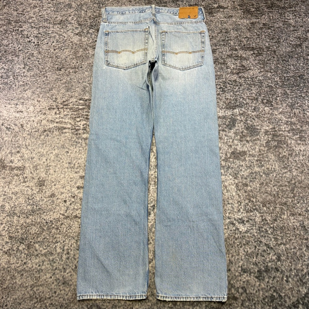 American Eagle Jeans Relaxed Straight Fit Mens 32x32 Light Blue Denim Preppy